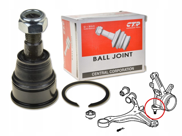 фото №1, Honda stream 00-06 шкворень рычага поворотный кулак перед