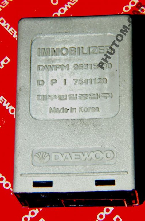фото №1, Модуль иммобилайзера daewoo lanos оригинальный номер 96303500