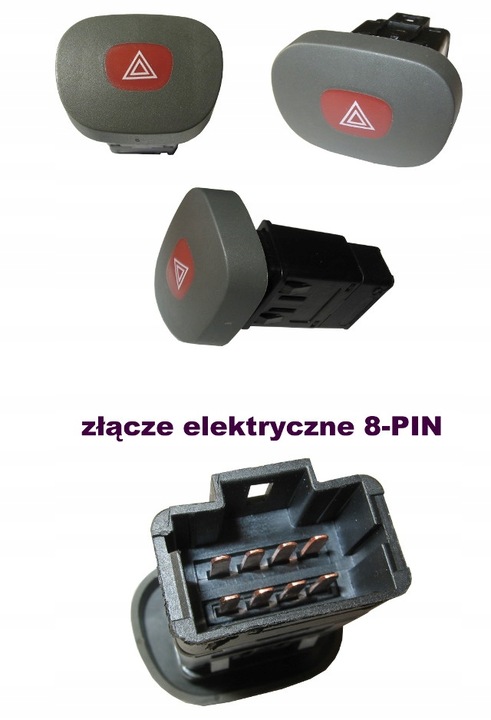 фото №2, Renault clio ii 2 новий кнопка світла аварійних