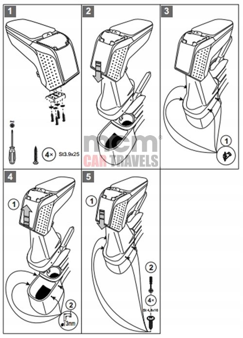 фото №6, Подлокотник toyota yaris 2011- | rati подлокотник armster 2 b