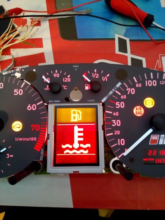 фото №5, Дисплей спідометра lcd fis vdo jaeger audi vw golf passat seat skoda