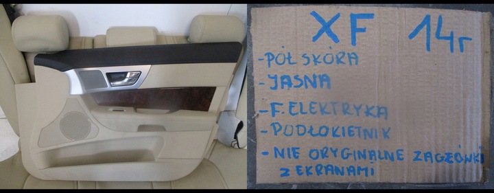 фото №7, Сидіння оббивка pol шкіра jaguar xf підголівники tv