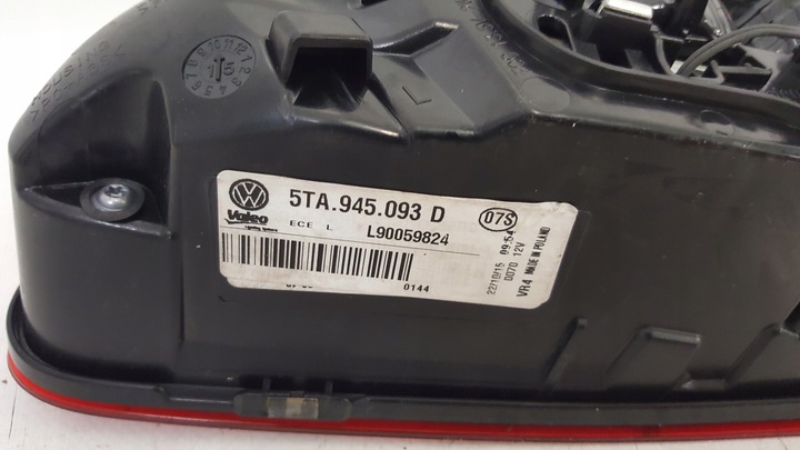 фото №8, Vw touran ii 5ta лампа зад w крышка багажника левая 2015-2023r