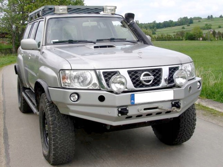 фото №7, Nissan patrol y61 gu4 бампер перед з плита сталь