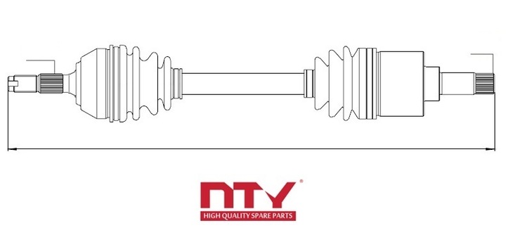 фото №3, Піввісь ліва citroen saxo 1.0 1.1 96-03