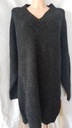 Zdjęcie oferty: ZARA KNIT sweter sukienka CIEMNO SZARY oversize S