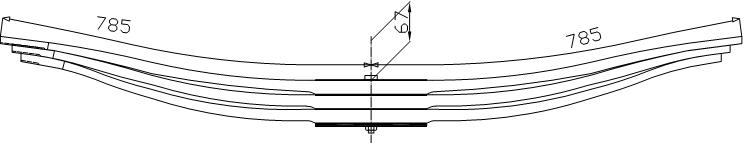 фото №1, Рессора рессоры renault kerax 6x4 8x4 задняя 3p