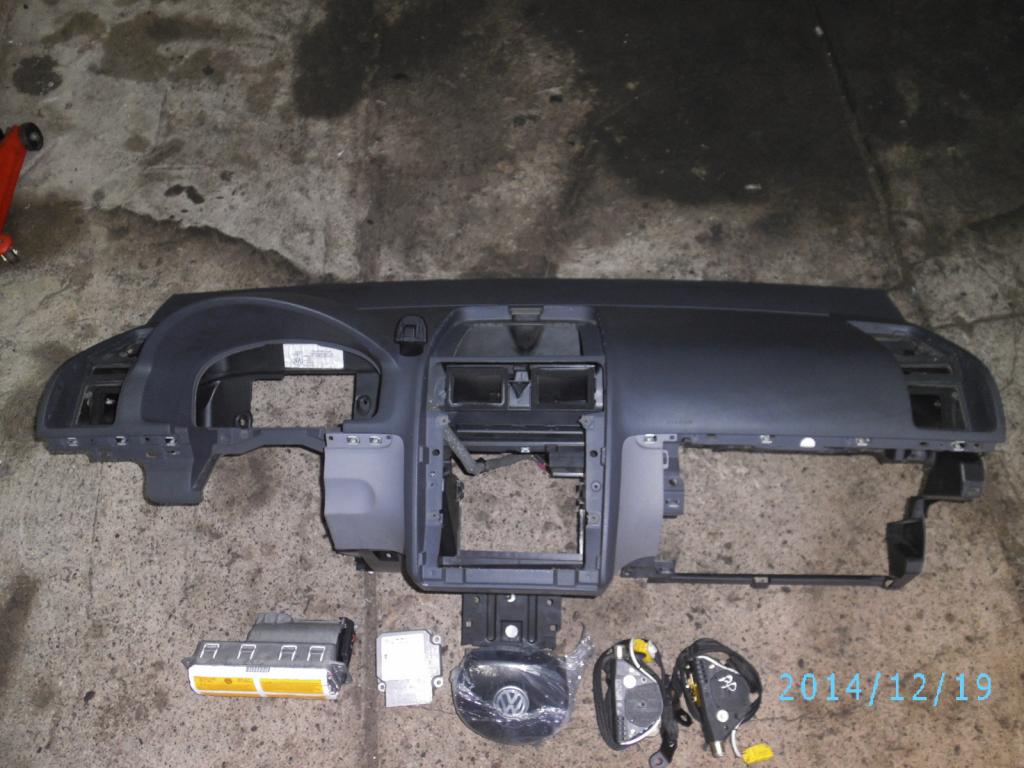 фото №1, Консоль приборная панель подушка безопасности натяжители touran i оригинал