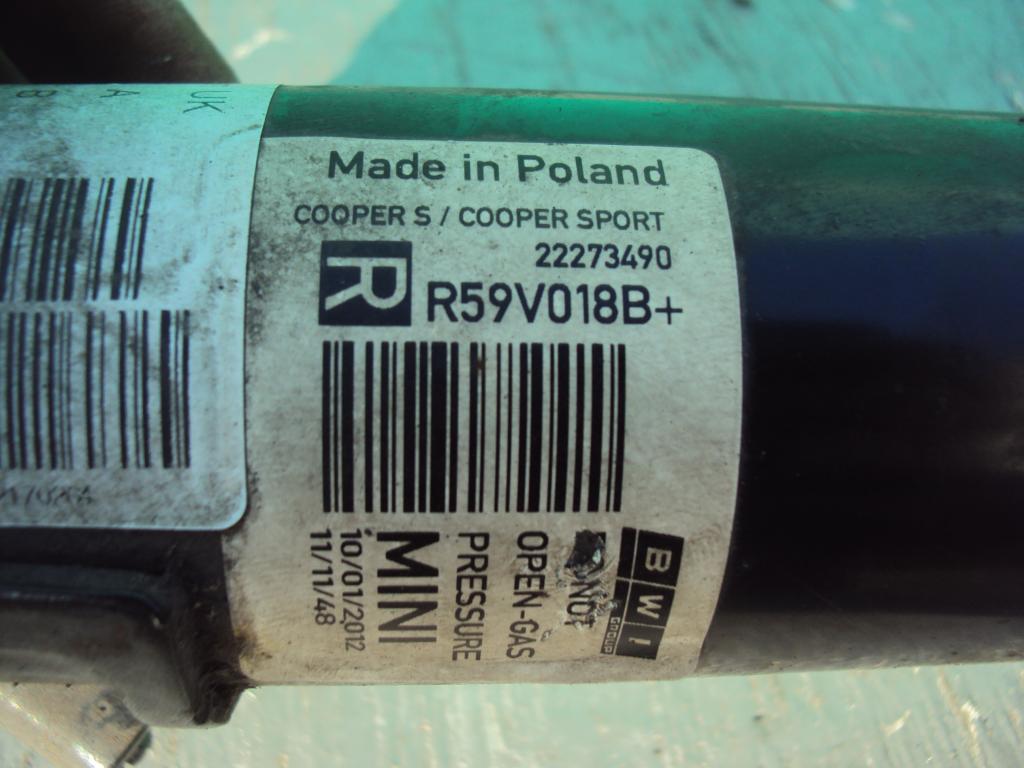 фото №2, Mini r59 cooper s cabrio амортизатор правий перед