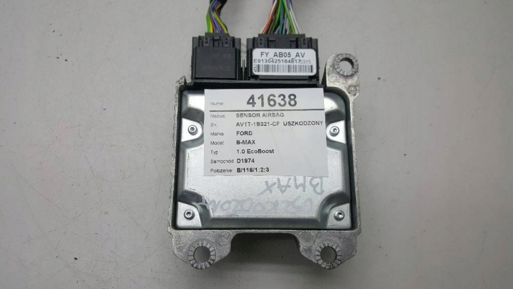 фото №6, Датчик подушек подушка безопасности ford b-max av1t-1b321-cf