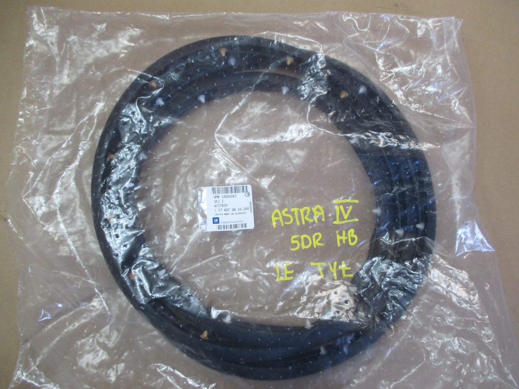 фото №1, Прокладка дверь opel astra iv hb левый задняя na дверь