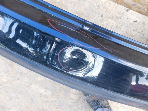 фото №6, Hyundai santa fe 09- бампер задний задняя