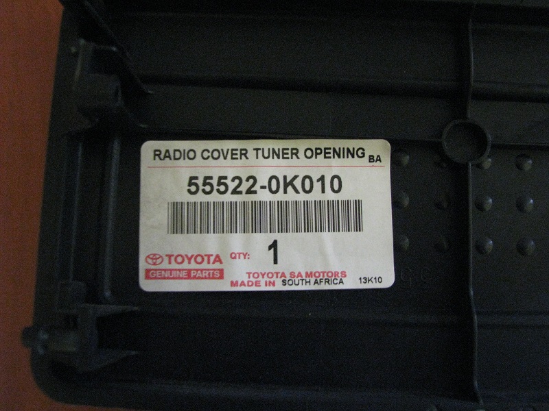 фото №3, Заглушка радіо toyota hilux vii 2004-2015 nowa оригінал