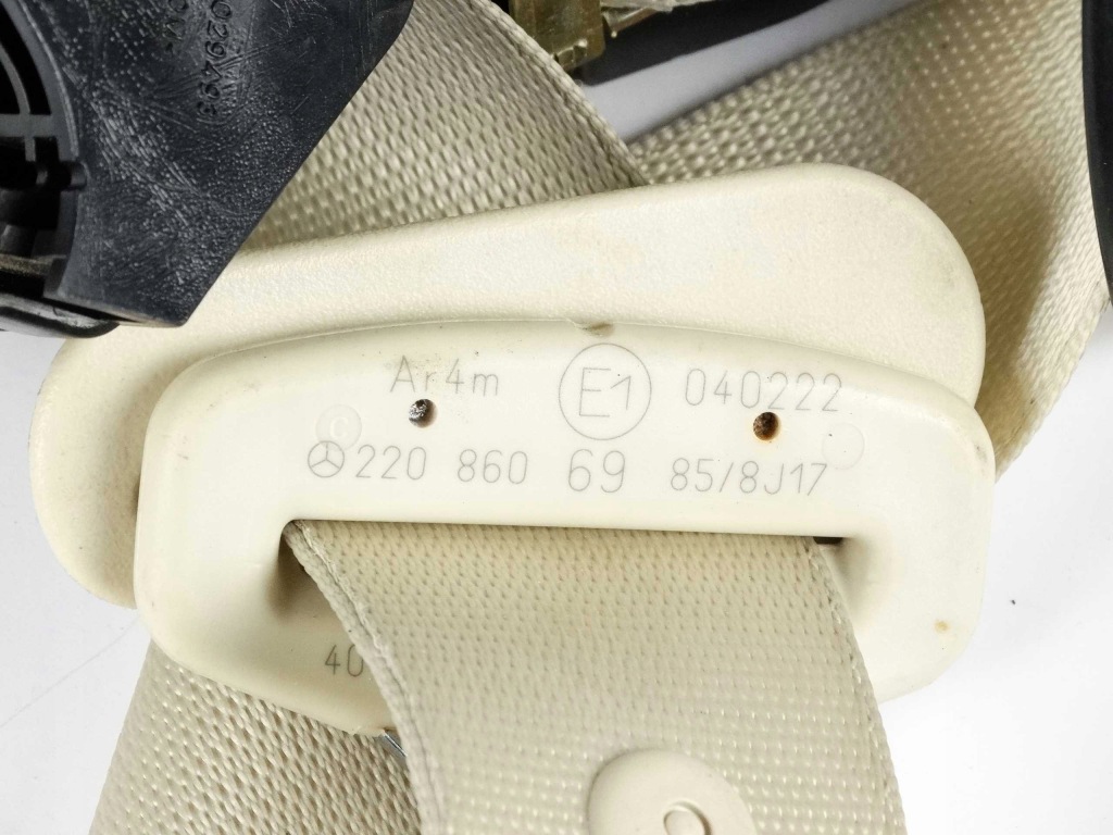 фото №3, Mercedes s w220 pas безпеки середина задня