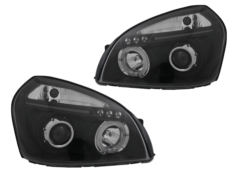 фото №1, Фари лампи kpl кільця led angel eyes тюнінг black hyundai tucson i 1