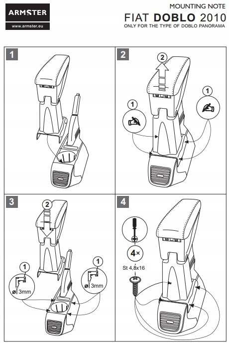 фото №7, Підлокітник шкіряний opel corsa d 06-