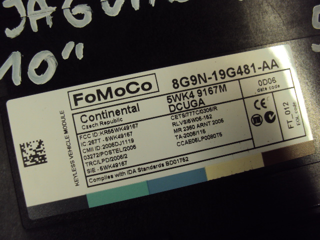 фото №4, Модуль комфорту jaguar xf 08-