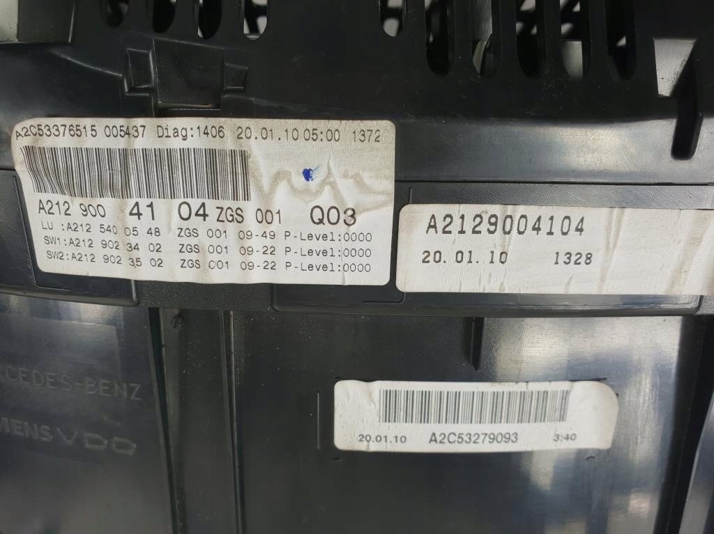 фото №4, Счетчик mercedes w212 3.0 cdi a2129004104 europa
