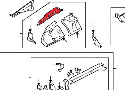 фото №3, Subaru forester 08-13 чверть підкрилок кронштейн