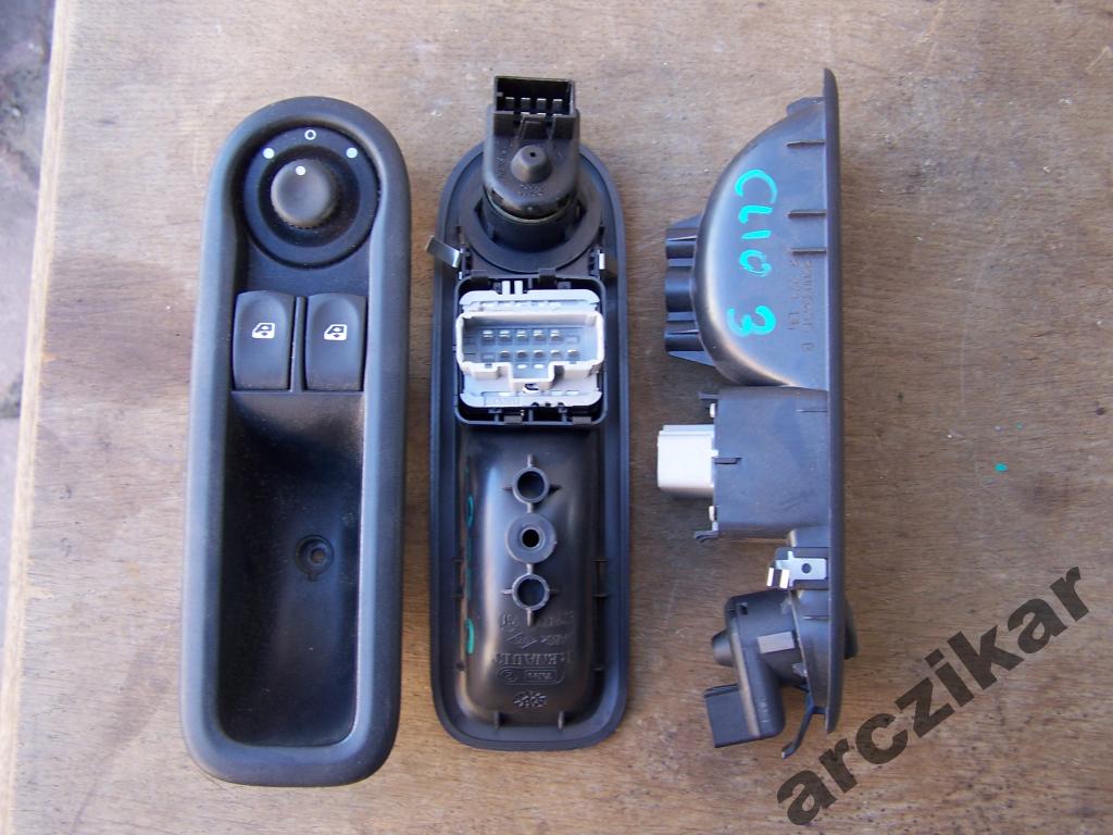 фото №2, Вимикач панель керування вікон renault clio iii