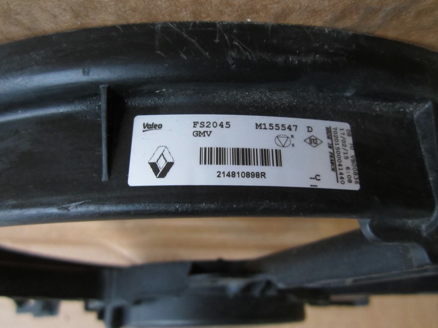 фото №3, Корпус вентилятора радіатора renault scenic iii