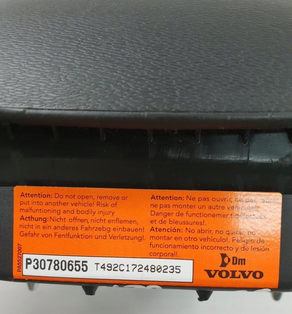 фото №4, Подушка подушка безопасности водителя volvo v70 iii p30780655