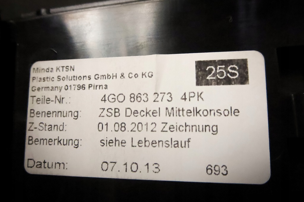 фото №14, Пепельница бардачок audi a6 c7 4g0863273