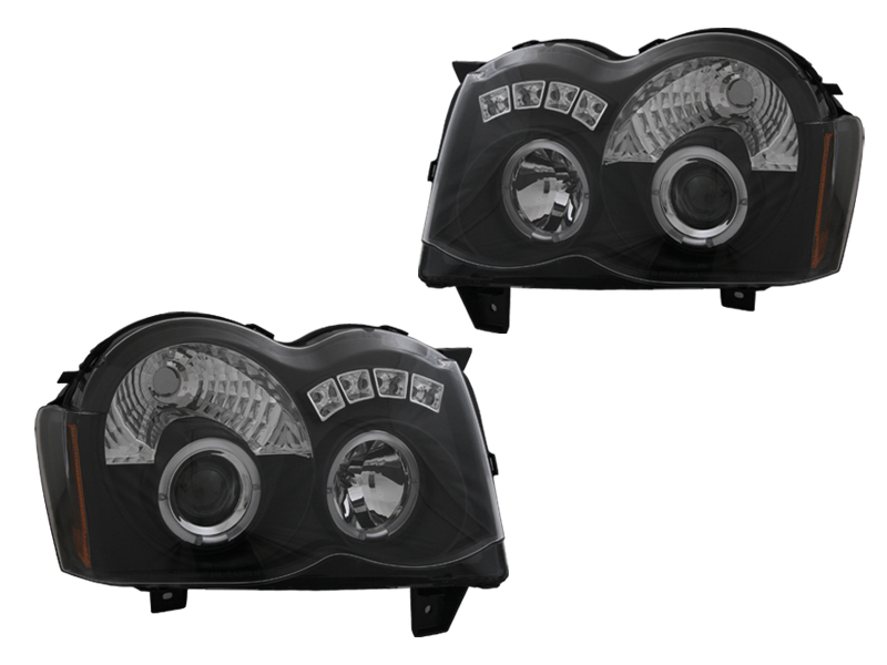 Купити Фара фара комплект  кільця led angel eyes jeep grand cherokee wh рестайлінг  2008-
