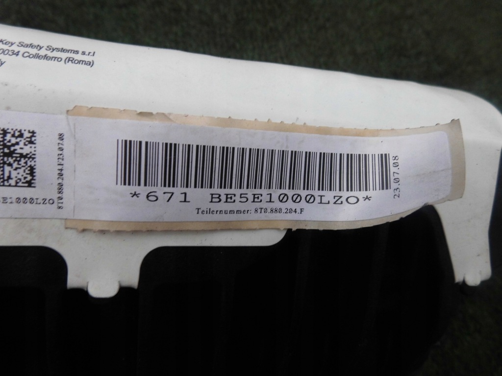 фото №13, Консоль подушки безопасности ремни audi a5 8t оригинал