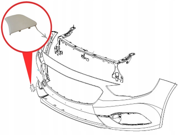 Заглушка фаркоп бампера перед к opel insignia b 2 в Украине