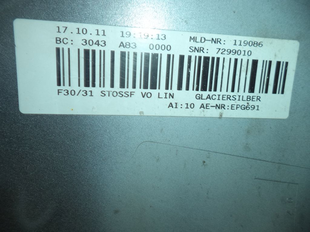 фото №8, Bmw 3 f30 f31 luxory-line 2011-2015 бампер перед