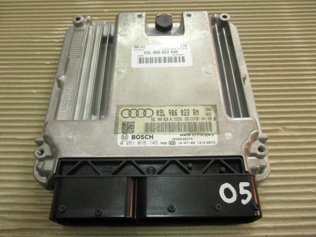 фото №8, Audi бортовой компьютер двигателя 03l906022rm 0281016145