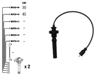 фото №1, Дроти запалювання mitsubishi space star rc-em1202