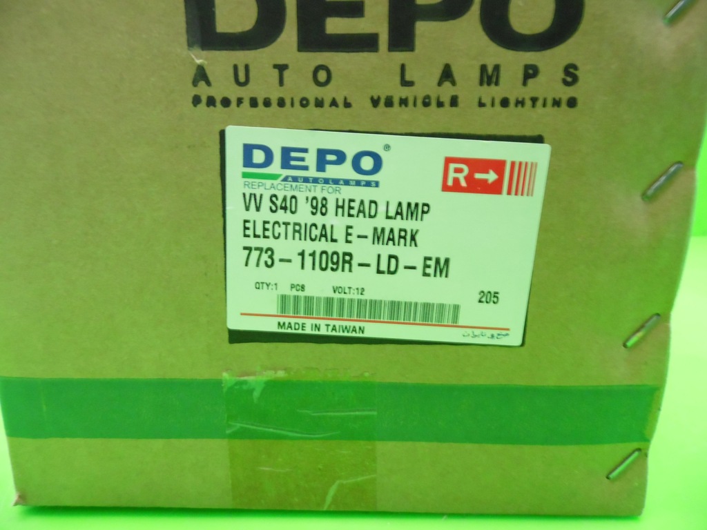 фото №11, Фара лампа перед правая volvo s40 i fl 99-04