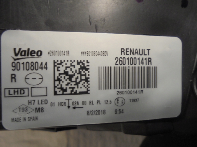 фото №7, Renault megane iv лампа передня права led