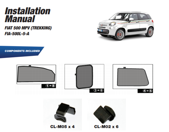 фото №15, Шторки солнцезащитные fiat 500l mpv защита шторка солнцезащитные