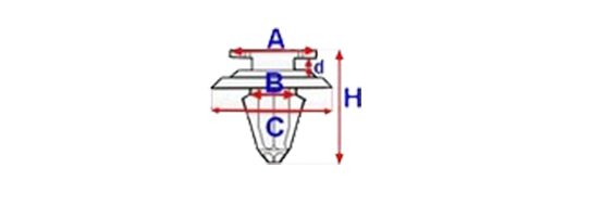 фото №3, Кліпса оббивочний subaru forester legacy