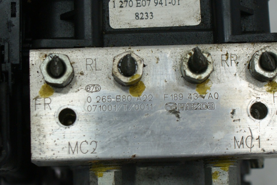 фото №3, Насос abs блок управления mazda rx8 rx-8 0265b80a22 eu