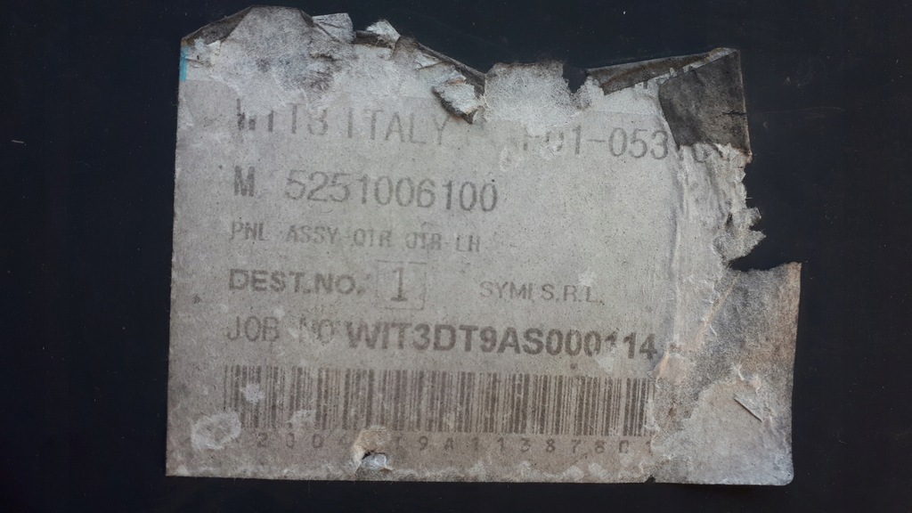 фото №8, Крыло четверть ремкомплект ssangyong korando ii