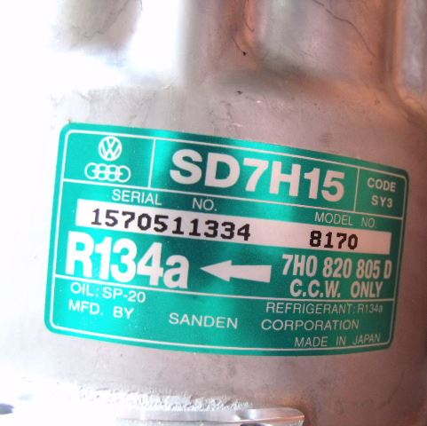 фото №5, Компресор кондиціонера vw t5 lt 1.9 tdi 7h0820805d