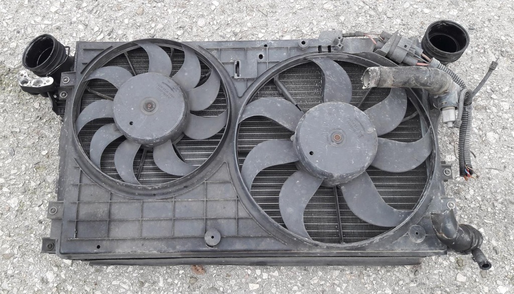 фото №1, Vw golf 5 plus + 5m0 радиатор вентилятор 2.0 tdi