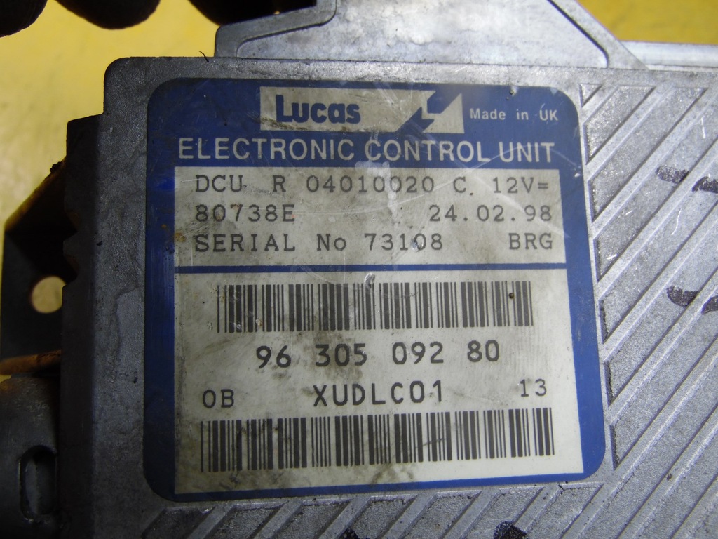 фото №5, Бортовий комп'ютер двигуна xantia 2.1 d