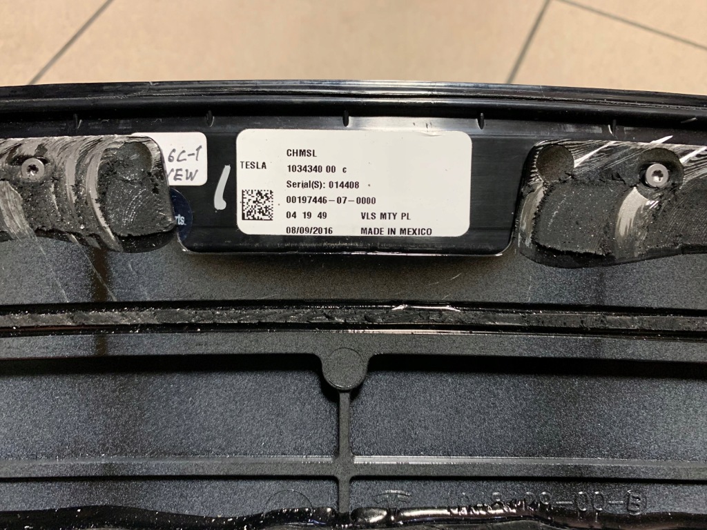 Tesla model x спойлер кришки задня багажник лампа Недорого