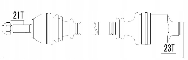 фото №2, Приводной вал шарнир правая renault thalia 1.4 00-