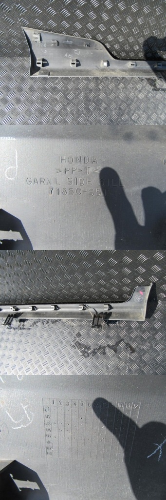 фото №2, Honda civic vii r type 01-05 порог левый молдинг