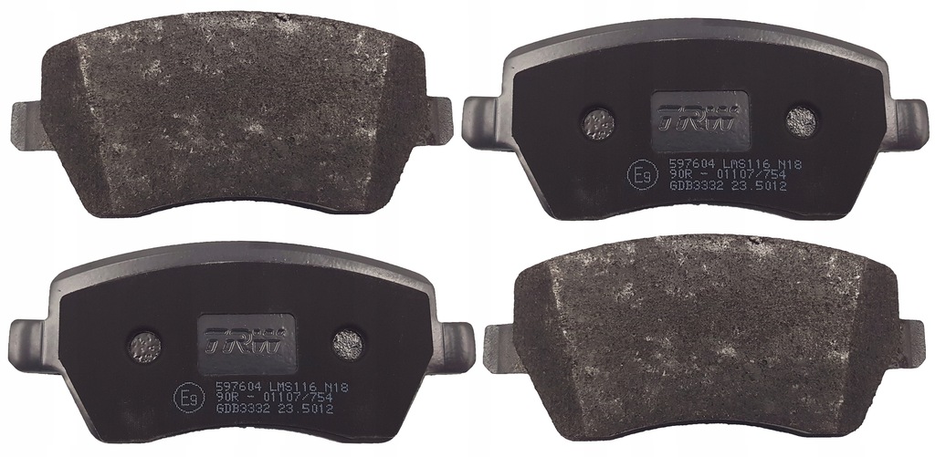 фото №3, Гальмівні колодки ham. renault p. clio 05-/kangoo