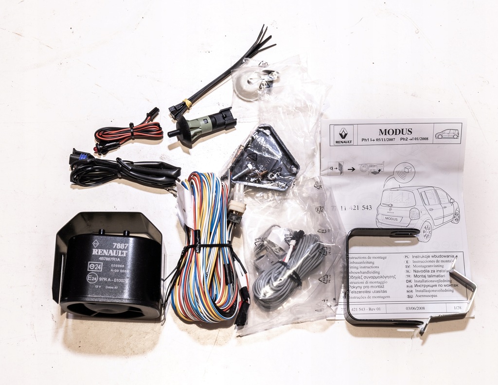 фото №1, Автосигналізація автомобільний renault modus ph2 7711421543