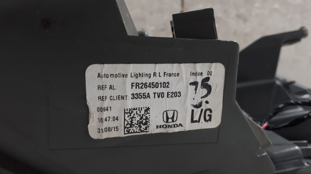 фото №7, Лампа задняя левая honda civic ix lift type r led eur