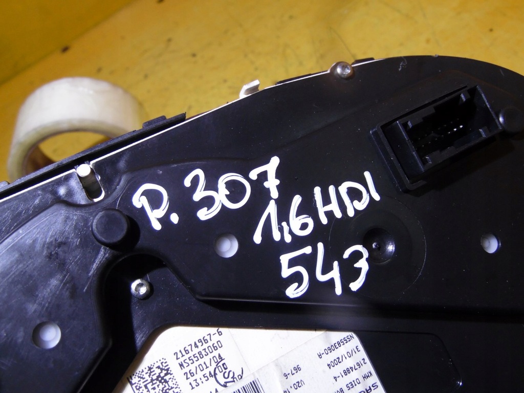 фото №6, Лічильник приладова панель peugeot 307 1.6hdi p9651299680