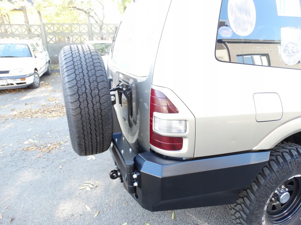 фото №11, Mitsubishi pajero 3 v60 бампер задня сталевий+ безкоштовно